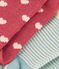 Juego de 2 pares de calcetines de punto de algodón con corazones para bebé variante 2