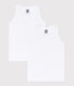 Lote de 2 camisetas de tirantes blancas de niño